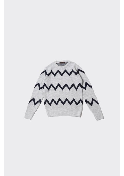 Erkek Pamuklu Klasik Bisiklet Yaka Kazak - KAW6900W fiyatları