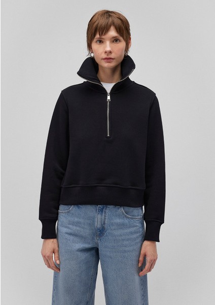 Yarı Fermuarlı Siyah Sweatshirt 1S10145-900 modelleri