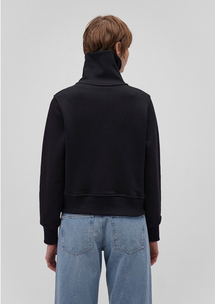 Yarı Fermuarlı Siyah Sweatshirt 1S10145-900 fırsatları