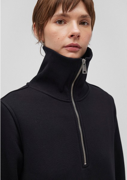Yarı Fermuarlı Siyah Sweatshirt 1S10145-900 indirimleri