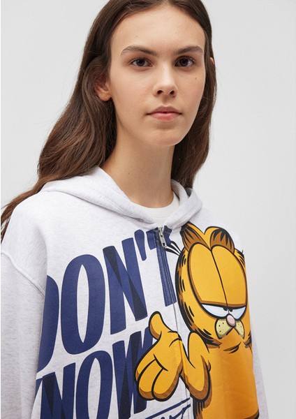 Garfield Baskılı Gri SWEATSHIRT1S10274-88467