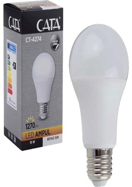 15W LED Ampül E27 Ct 4274B