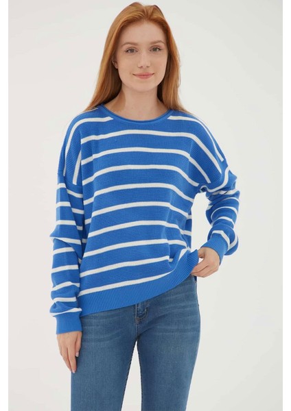 Kadın Çizgili Kazak modelleri