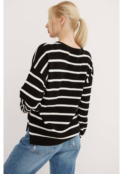 Kadın Çizgili Kazak indirimleri