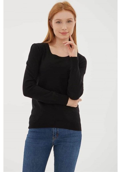 Kadın U Yaka Kazak modelleri