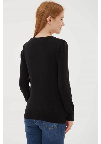 Kadın U Yaka Kazak indirimleri