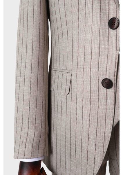 Şık ve Rahat Yelekli Erkek Takım Elbise - Slim Fit Dört Mevsim Kullanılabilir - KAW1038S