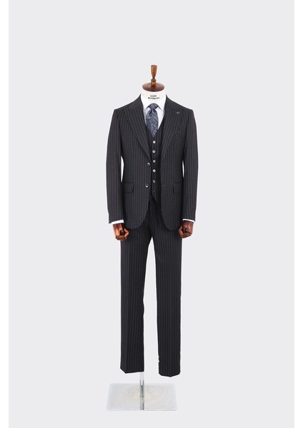 Tasarım Slim Fit Yelekli Erkek Takım Elbise - KAW1041S modelleri