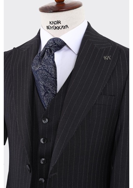 Tasarım Slim Fit Yelekli Erkek Takım Elbise - KAW1041S fırsatları