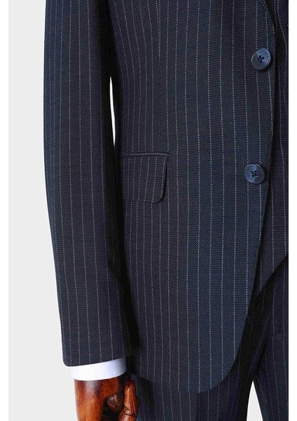 Slim Fit Viskon Karışımlı Yelekli Erkek Takım Elbise - Dört Mevsim - KAW1022S indirimleri