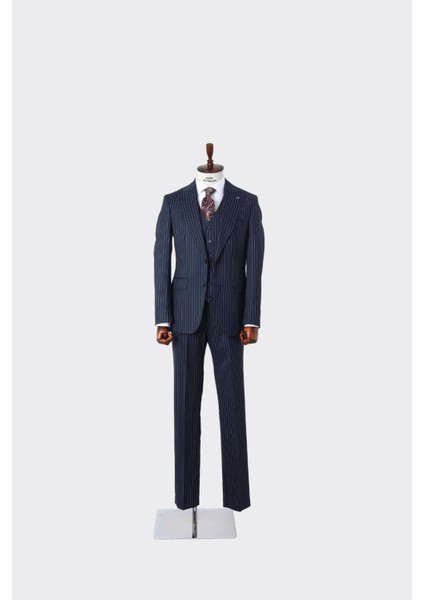 Slim Fit Yelekli Erkek Takım Elbise - Dört Mevsim Kullanılabilir Modern Kesim - KAW1023S fiyatları