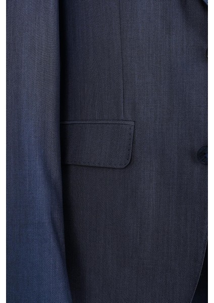 Şık ve Rahat Yelekli Erkek Takım Elbise - Slim Fit Viskon Karışımlı - KAW1029S