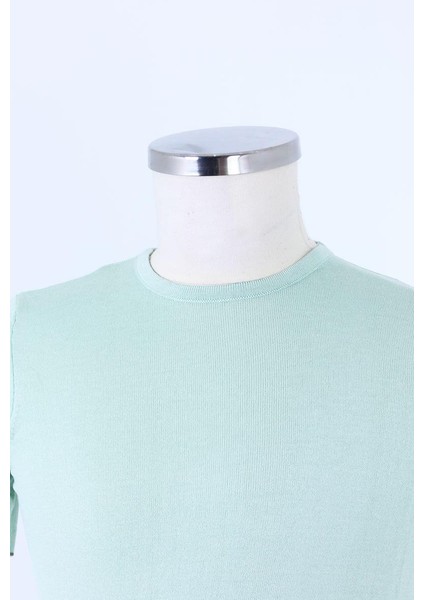 Pamuklu Bisiklet Yaka Erkek T-Shirt - KAW6211S