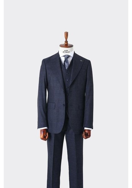 Modern Slim Fit Yelekli Takım Elbise - KAW1009S