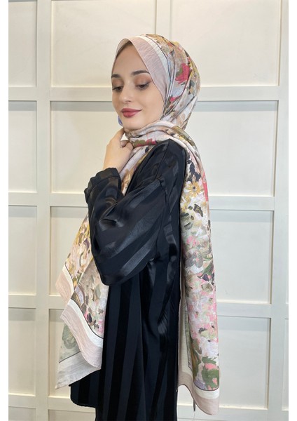 Scarf Diamond Şal - Henna Serisi Ipek Dokuma Dökümlü Şal 01148