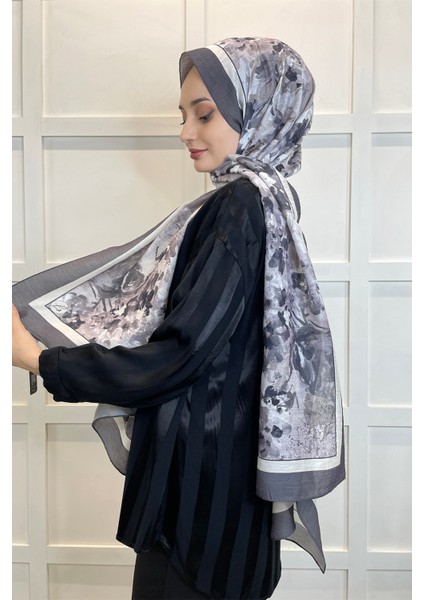 Scarf Diamond Şal - Henna Serisi Ipek Dokuma Dökümlü Şal 01148