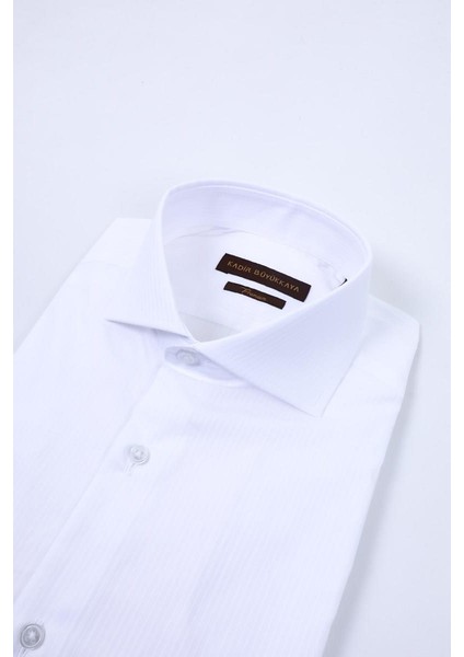 İtalyan Yaka Modern Tasarım Slim Fit Erkek Gömlek - KAW4024S