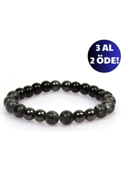 Doğal Taş Karizma Bileklik, Labradorit, Oniks, Hematit, Kahverengi, Şık ve Enerjik fiyatları