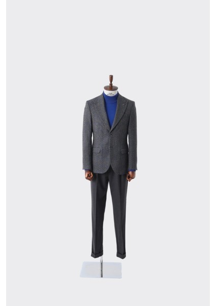 Modern Slim Fit Dar Kesim Yün Erkek Ceket - KAV5063W modelleri