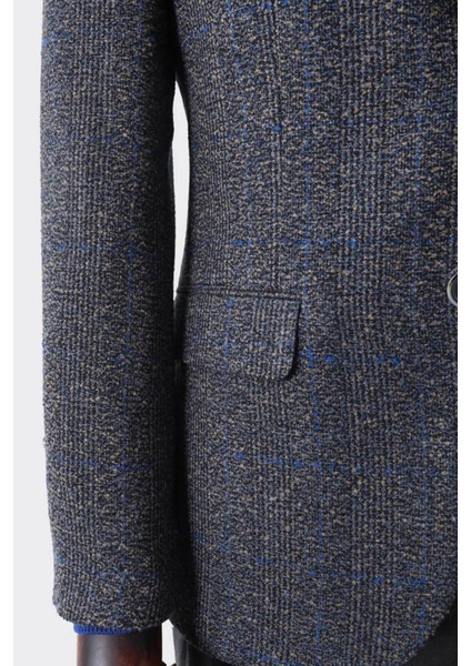 Modern Slim Fit Dar Kesim Yün Erkek Ceket - KAV5063W indirimleri