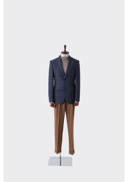 Modern Slim Fit Dar Kesim Yün Erkek Ceket - KAV5063W modelleri