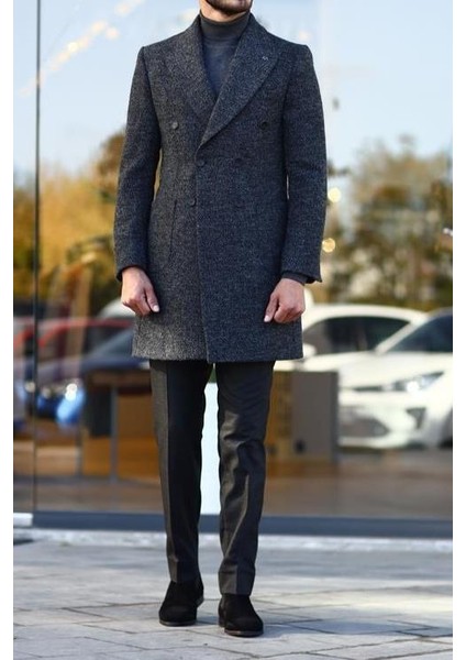 Modern Kesim Rahat Erkek Kruvaze Kaban - KAV7206W