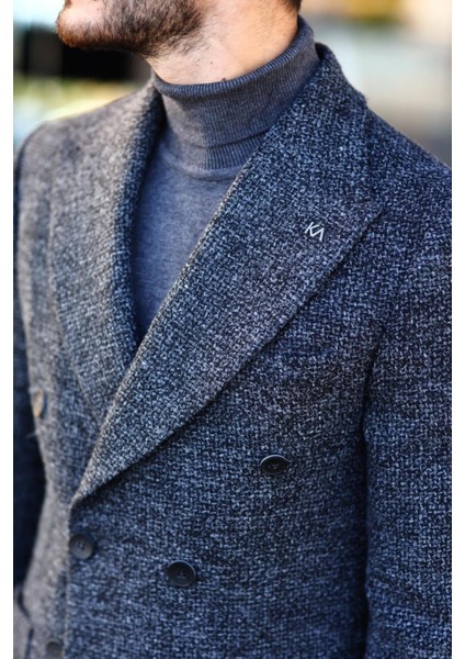 Modern Kesim Rahat Erkek Kruvaze Kaban - KAV7206W fırsatları