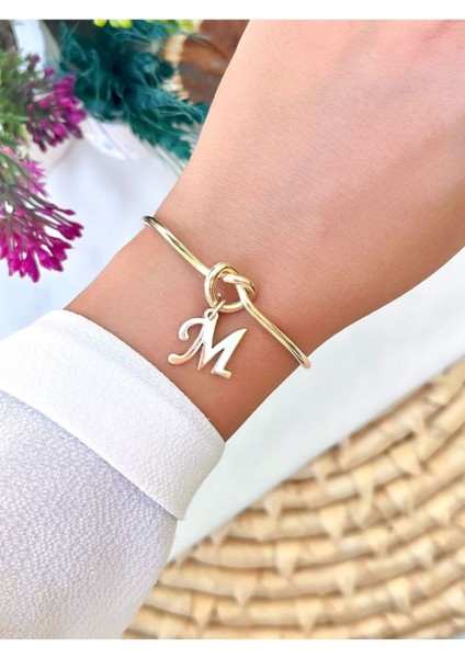 Aşk Düğümü Harfli Bileklik M Harfi