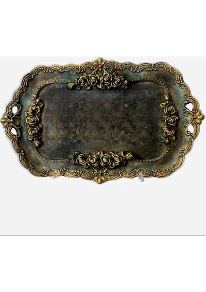 Gül Çiçek Kabartmalı 36CM Tepsi Silikon Kalıp K-1327 modelleri