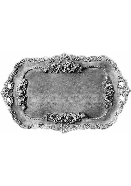 Gül Çiçek Kabartmalı 36CM Tepsi Silikon Kalıp K-1327 fırsatları