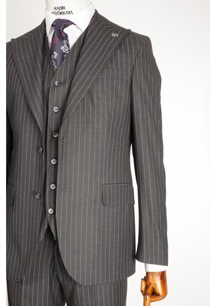 Günlük Kullanım İçin Rahat Erkek Yelekli Takım Elbise - KAV1059W modelleri