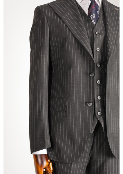 Günlük Kullanım İçin Rahat Erkek Yelekli Takım Elbise - KAV1059W fırsatları