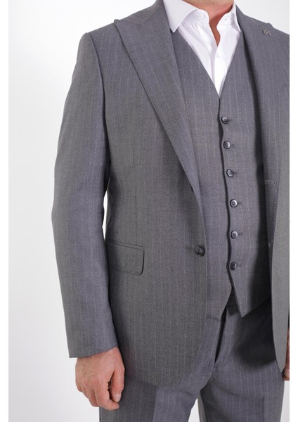 Konforlu ve Şık Erkek Yelekli Takım Elbise - KAV1044W fiyatları