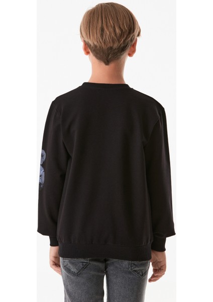 Ayıcık Baskılı Erkek Çocuk Sweatshirt modelleri