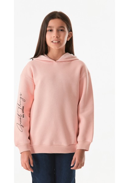 Kapüşonlu Kız Çocuk Sweatshirt