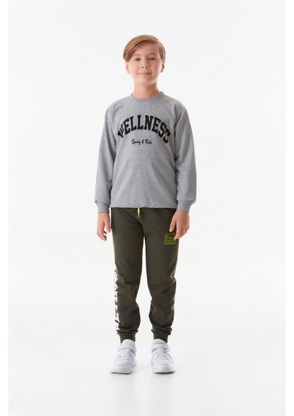 Wellnes Yazı Baskılı Erkek Çocuk Sweatshirt indirimleri