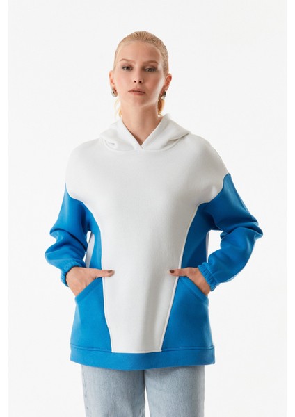 Basic Cepli Kapüşonlu Sweatshirt