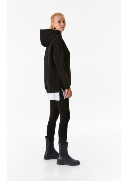 Basic Kapüşonlu Oversize Sweatshirt fırsatları