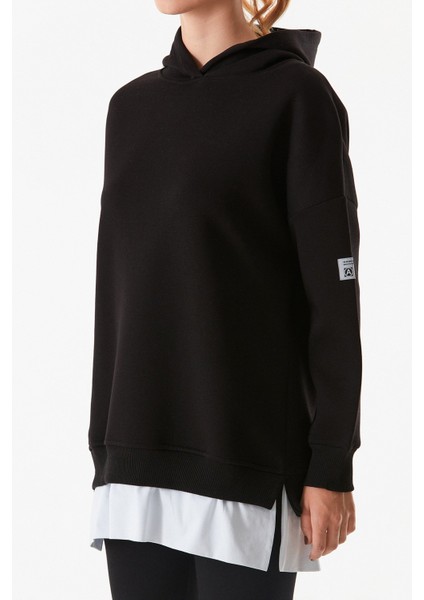 Basic Kapüşonlu Oversize Sweatshirt indirimleri