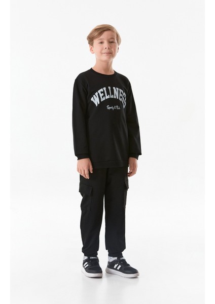 Wellnes Yazı Baskılı Erkek Çocuk Sweatshirt fiyatları