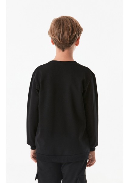 Wellnes Yazı Baskılı Erkek Çocuk Sweatshirt modelleri