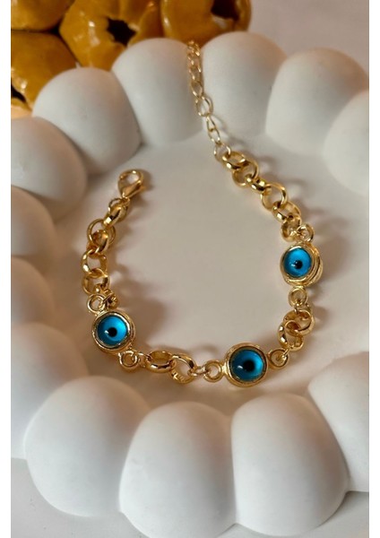 Altın renkli pirinç yaşam bileklik kombini, şık ve zarif tasarım, TR üretimi modelleri