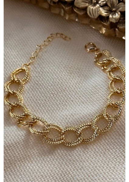 Altın renkli pirinç yaşam bileklik kombini, şık ve zarif tasarım, TR üretimi fırsatları