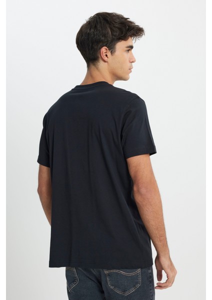 Lee Regular Fit Normal Kesim Bisiklet Yaka %100 Pamuk Siyah Tişört indirimleri