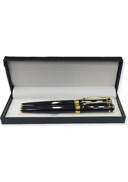 Kişiye Özel Besmele Tasarım Kutulu 2'li Roller ve Dolma Kalem Seti modelleri