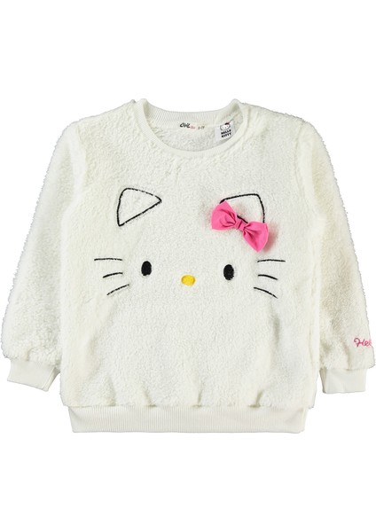 Hello Kitty Kız Çocuk Sweatshirt 10-13 Yaş Ekru