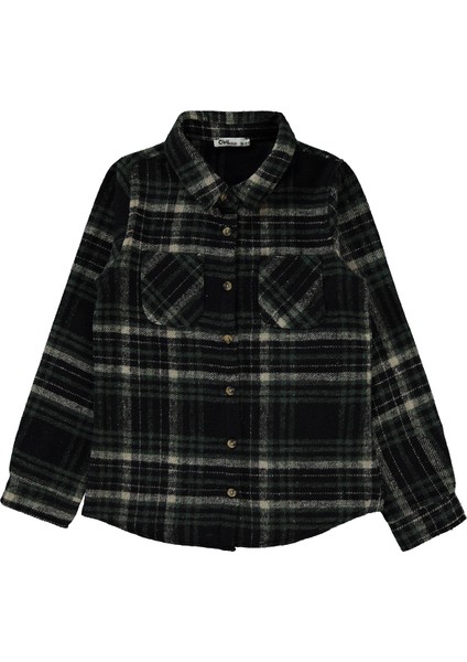 Kız Çocuk Gömlek 10-13 Yaş Yeşil