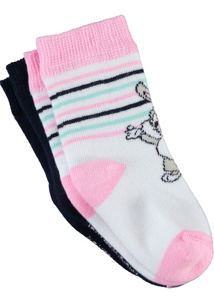 Kız Bebek Çorap 0-24 Ay Beyaz-Pembe fiyatları