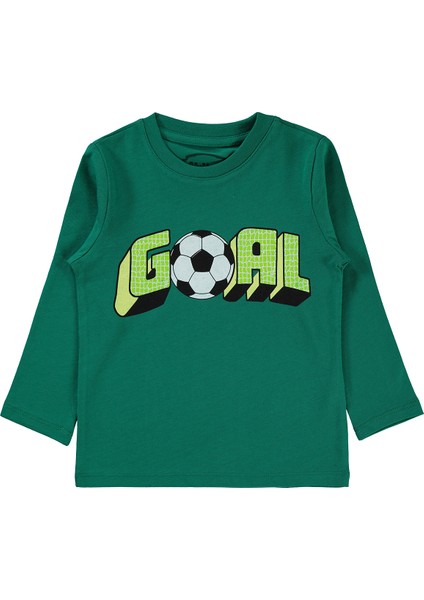 Erkek Çocuk Sweatshirt 2-5 Yaş Çam Yeşili