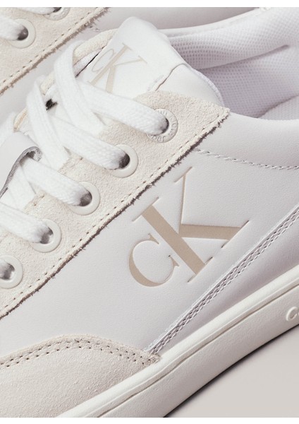 Calvin Klein Beyaz - Krem Kadın Sneaker YW0YW015850LA